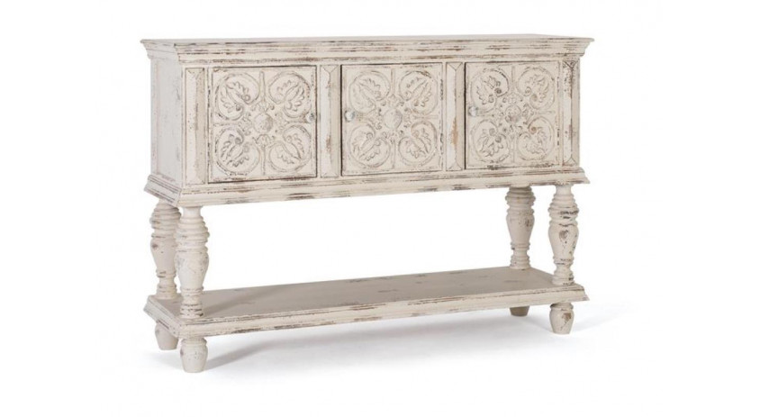 Console Bois Blanc 148x44x103cm