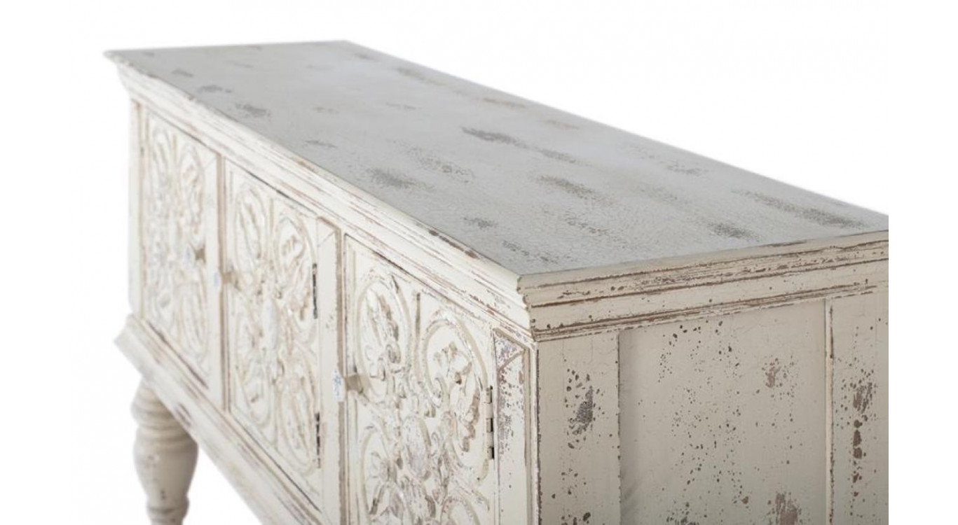 Console Bois Blanc 148x44x103cm