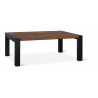 Couchtisch Holz, Metall Braun 120x90x46cm