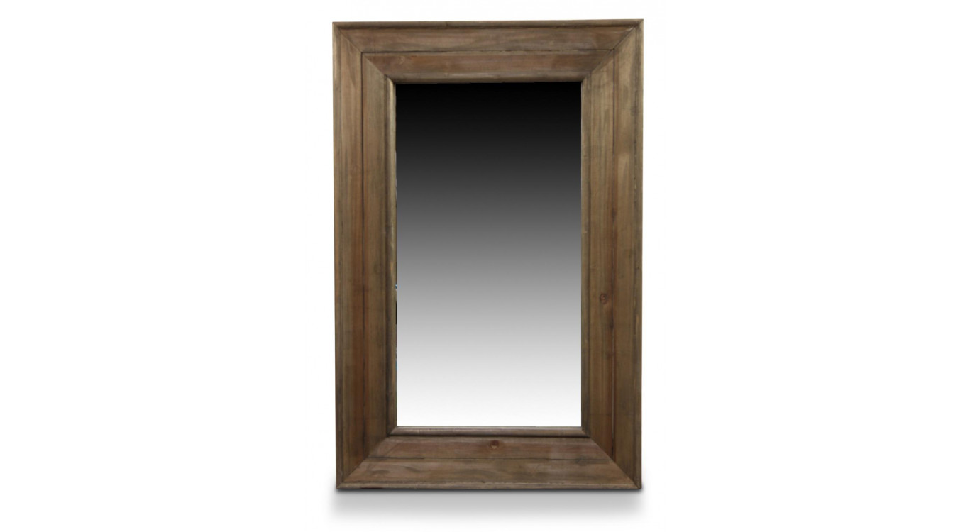 Miroir Ancien Rectangulaire Vertical Bois 64.5x5.5x99cm