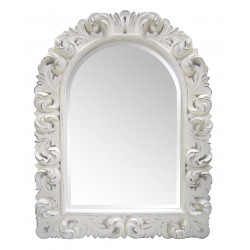 Grand Miroir Polyurethane Blanc 90x5x120cm