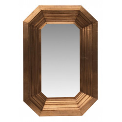 Grand Miroir MDF Laiton Cuivre 85x8x125cm