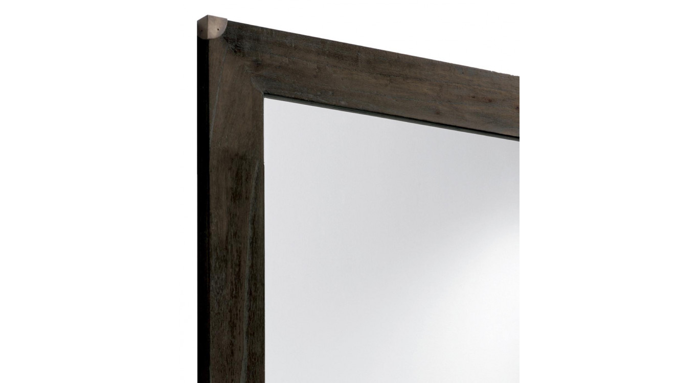 Grand Miroir Bois Bronze Marron 80x150cm