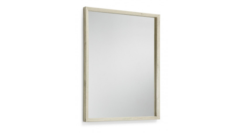 Grand Miroir Bois Blanc 80x100cm