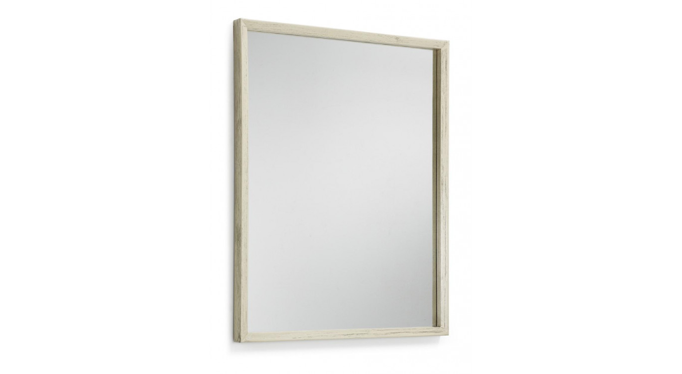 Grand Miroir Bois Blanc 80x100cm