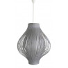 Lustre Plastique Tissu Gris 35x35x45cm