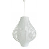 Lustre Plastique Tissu Blanc 35x35x45cm