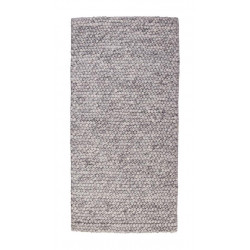 Tapis Polyester Laine Coton Gris 60x120cm