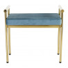 Banc Acier Polyester Or 60x40x56cm