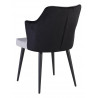 Fauteuil Acier Polyester Gris 75x55x81cm