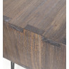 Table de Chevet Bois Fer Marron 45x40x50cm