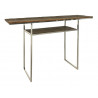 Console Bois Acier Marron 120x35x82cm