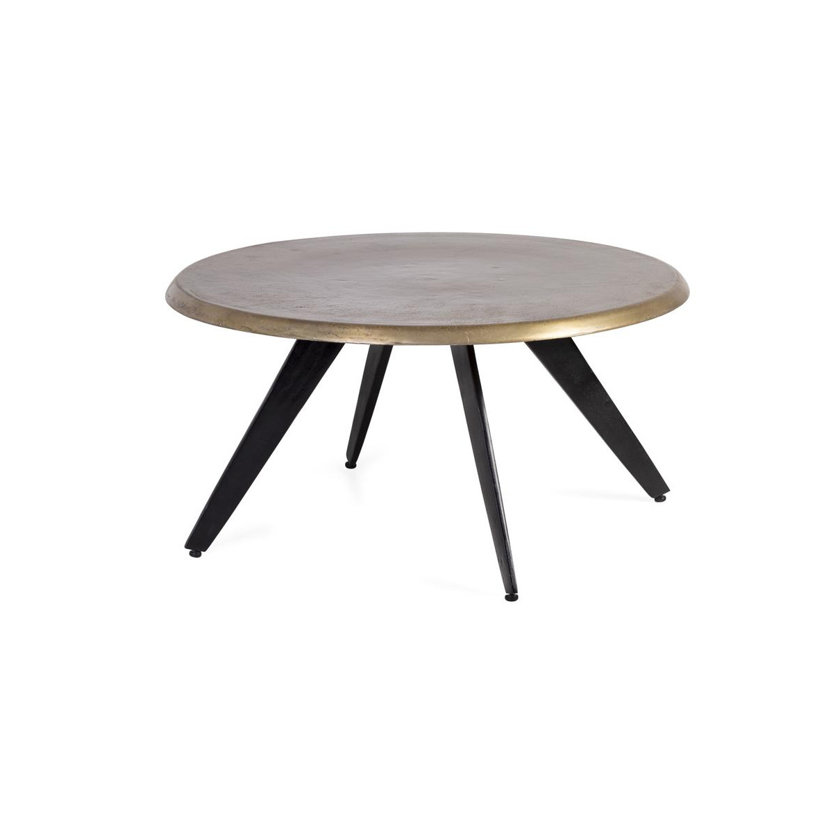 Table Basse Aluminum Bronze 80x80x37cm