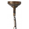 Lustre Verre Bronze Bronze 22x22x45cm