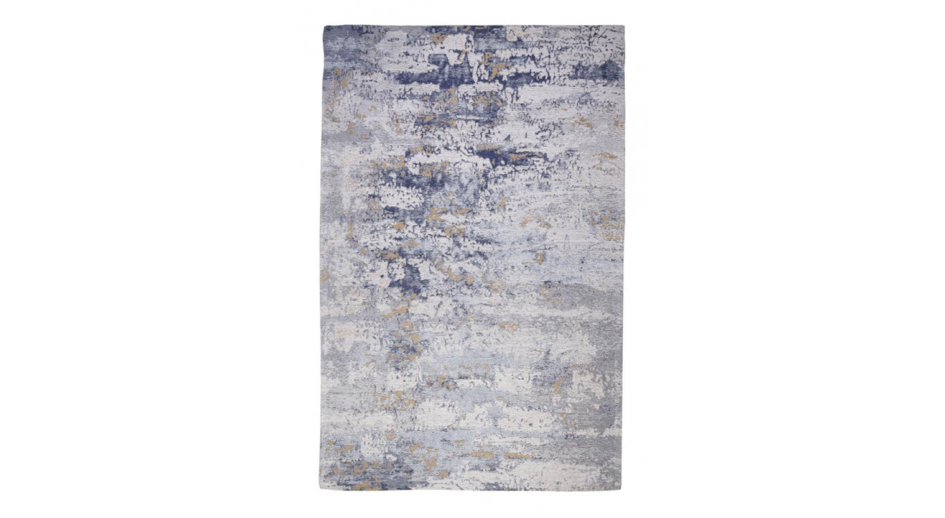 Tapis Coton Polyester Bleu 140x200cm