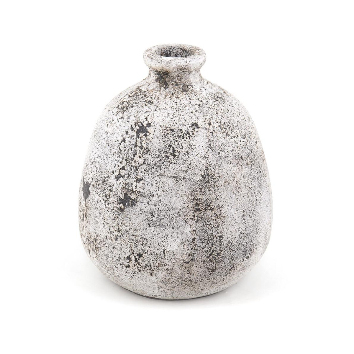 Vase Terre Cuite Blanc 25x25x30cm