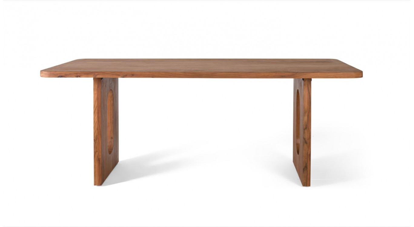 Table à Manger Bois Marron 200x100x76cm