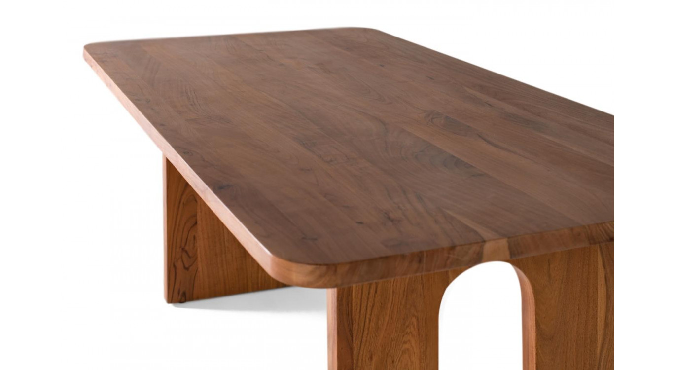 Table à Manger Bois Marron 200x100x76cm