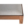 Banc Bois Tissu Marron 180x42x50cm