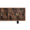 Bahut Bois Fer Marron 220x42x74cm