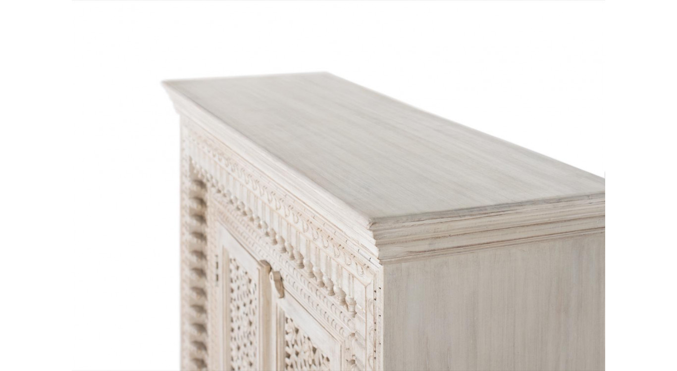 Buffet Bois Blanc 110x40x100cm