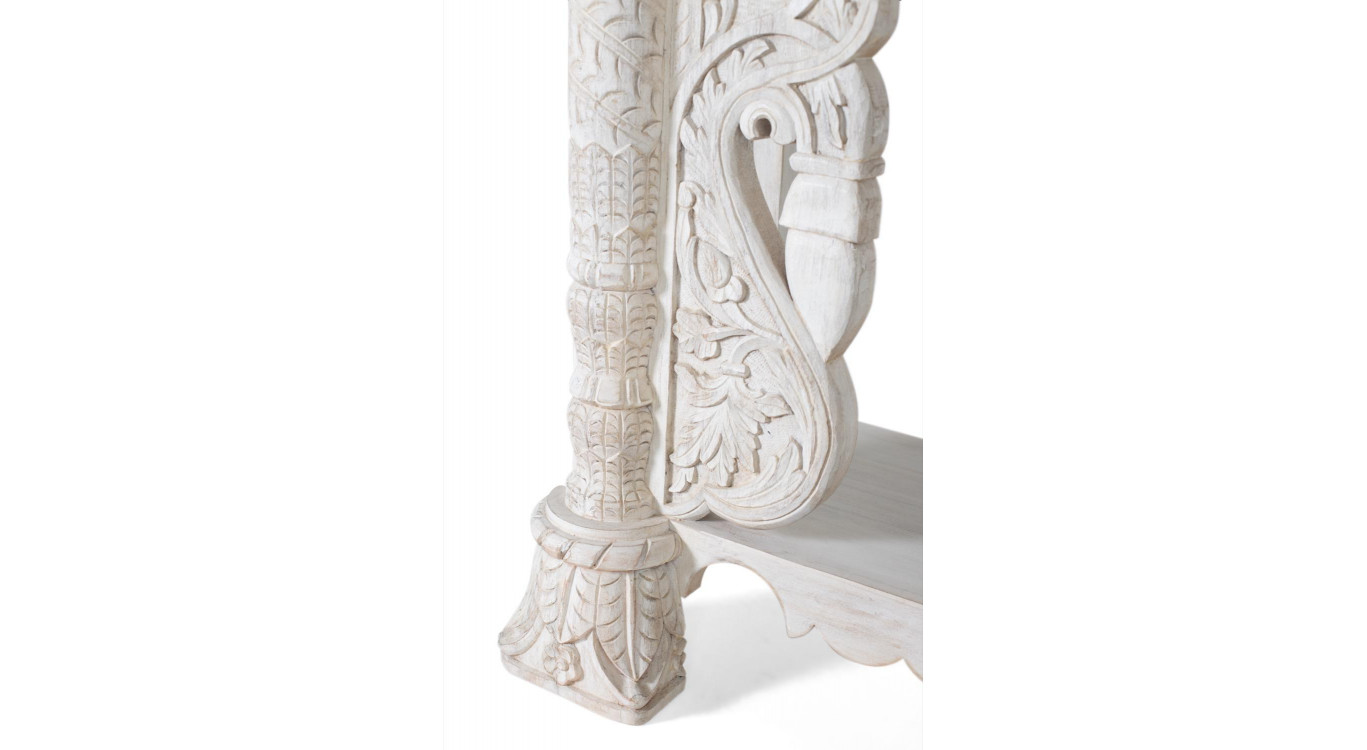 Console Bois Blanc 180x40x90cm