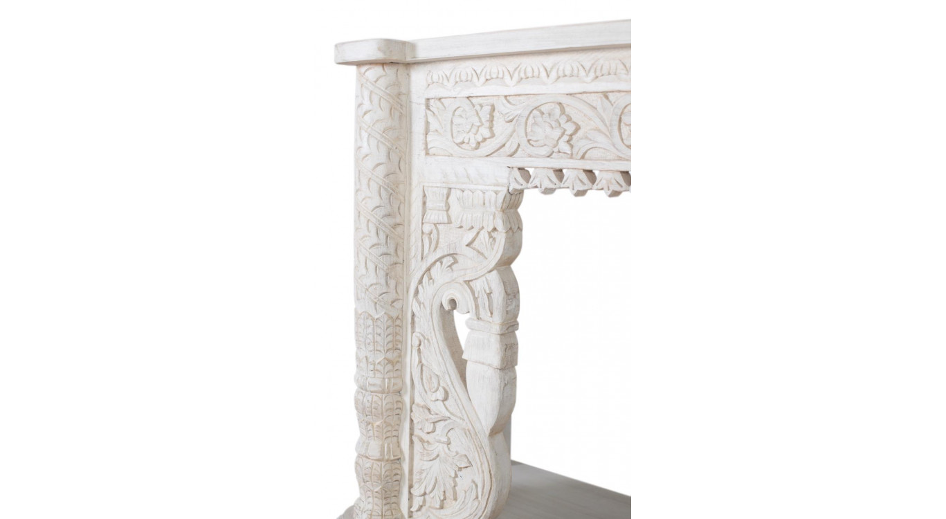 Console Bois Blanc 180x40x90cm