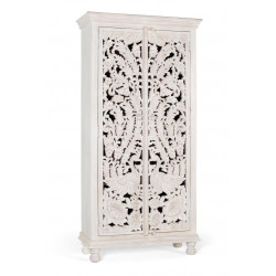 Armoire Bois Blanc 90x40x180cm