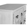 Wochenschrank Chiffonnier Grainetier Bois 18 Schubladen Cerusé Blanc 67x36x110cm