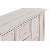 Meuble Semainier Chiffonnier Grainetier Bois 14 Tiroirs Cerusé Blanc Nu 125x40x99cm