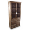 Buffet Vaisselier Rangement Bois 5 Tiroirs Nu 81x35x169cm