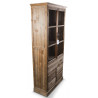 Buffet Vaisselier Rangement Bois 5 Tiroirs Nu 81x35x169cm