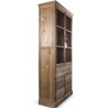 Buffet Vaisselier Rangement Bois 5 Tiroirs Nu 81x35x169cm