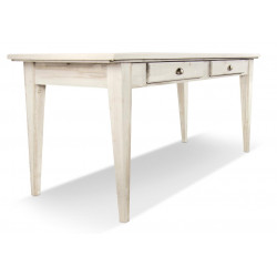 White 4-Drawer Wooden Dining Table 180x71x79.5cm