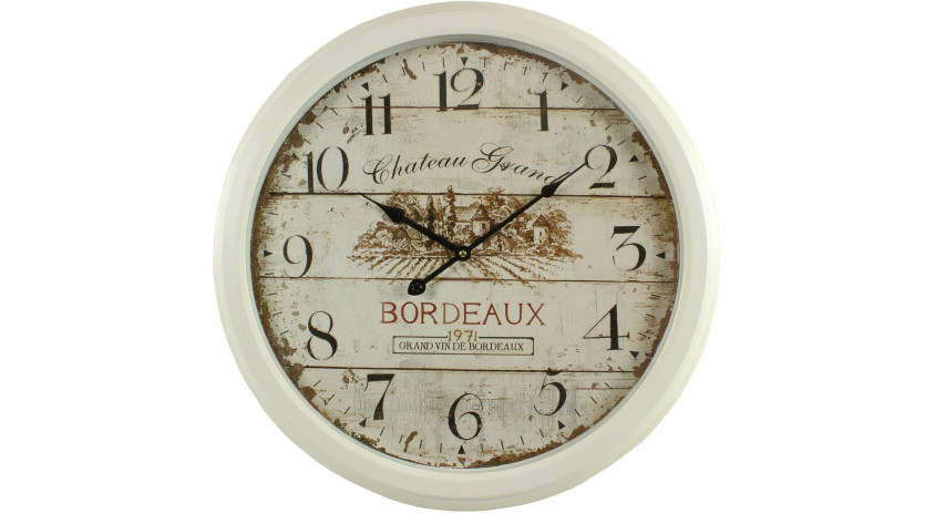 Horloge Ancienne Murale Château Grand Bordeaux 58cm