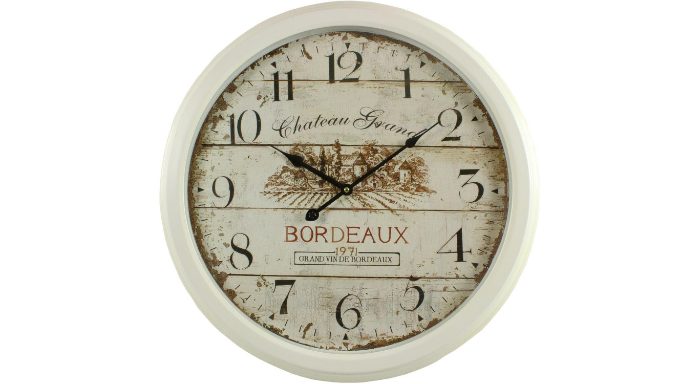 Horloge Ancienne Murale Château Grand Bordeaux 58cm